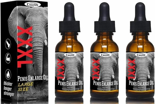 Large Size Enlarge Oil Enlarger Growth Oil Fast BIGER Thick Enlargement Gel for Men 10ML by CRAZYLIFE (3)