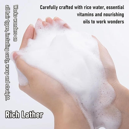 2PCS Moisturizing Rice Shampoo Bar,Handmade Rice
