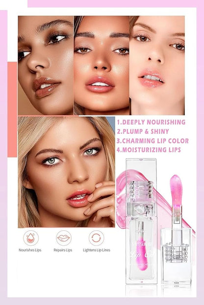 Magic Color Changing Lip Oil,Transparent Changing Lip Care