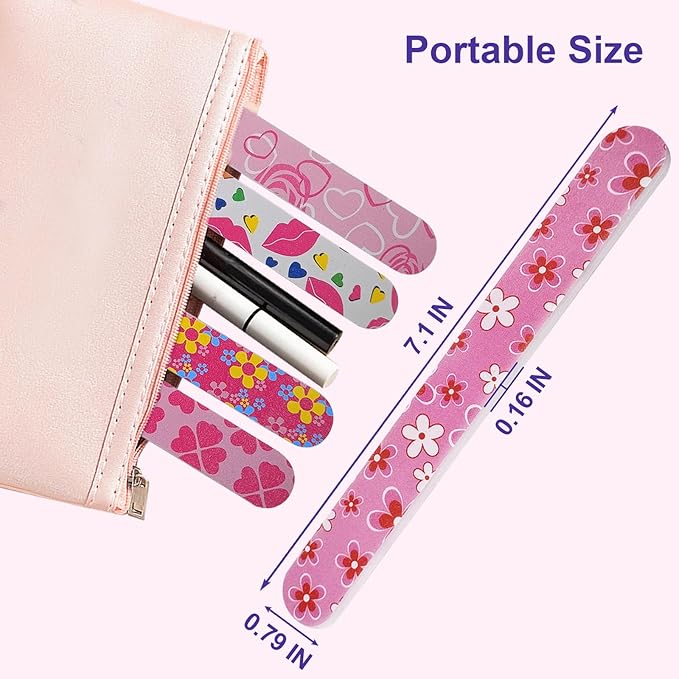 Nail files (24 pack), colorful