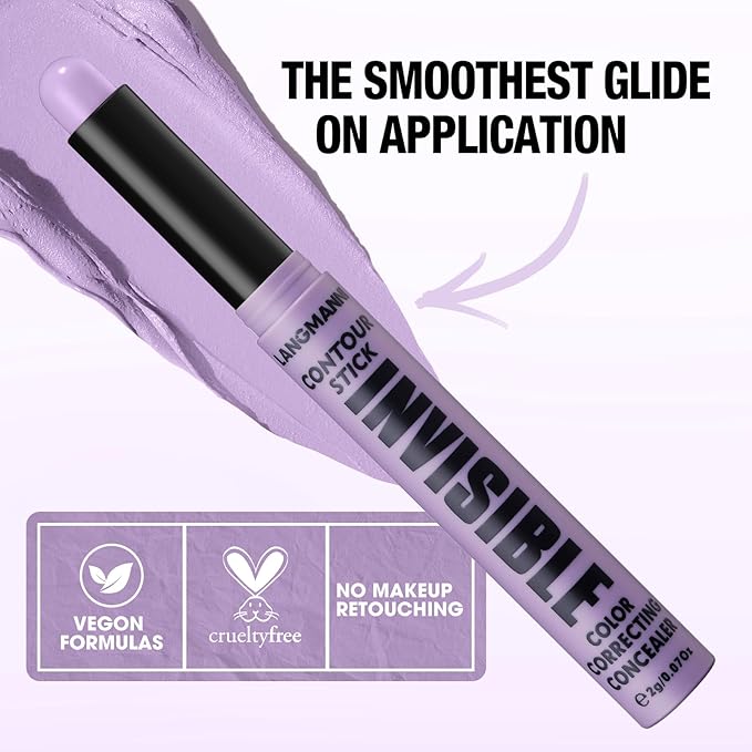 Contour Stick Corrects Skin Tone Bronzer Waterproof Sweat Concealer Purple