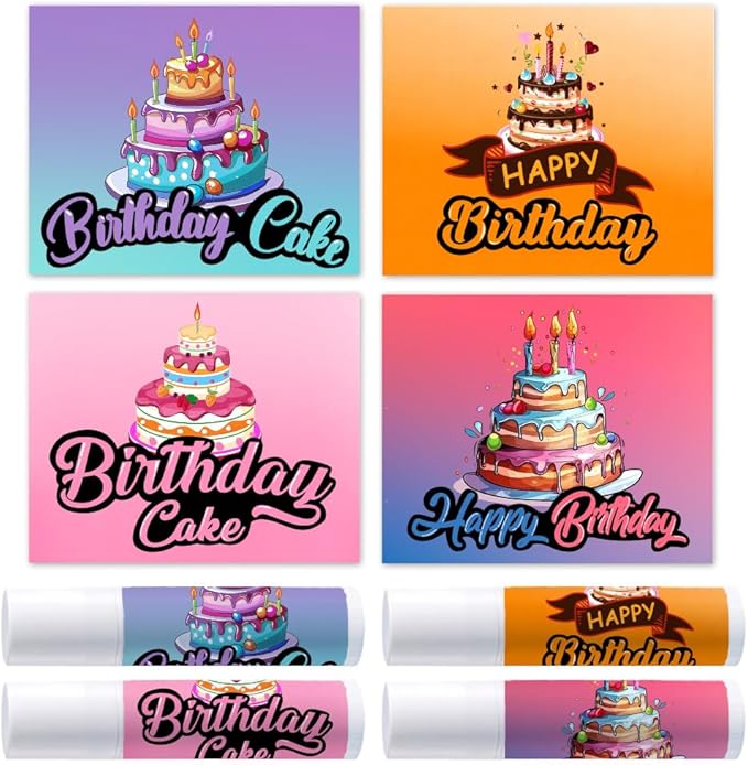 OLYCRAFT 100Pcs 4 Styles Lipstick Tag Wrapping