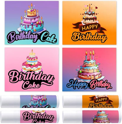 OLYCRAFT 100Pcs 4 Styles Lipstick Tag Wrapping