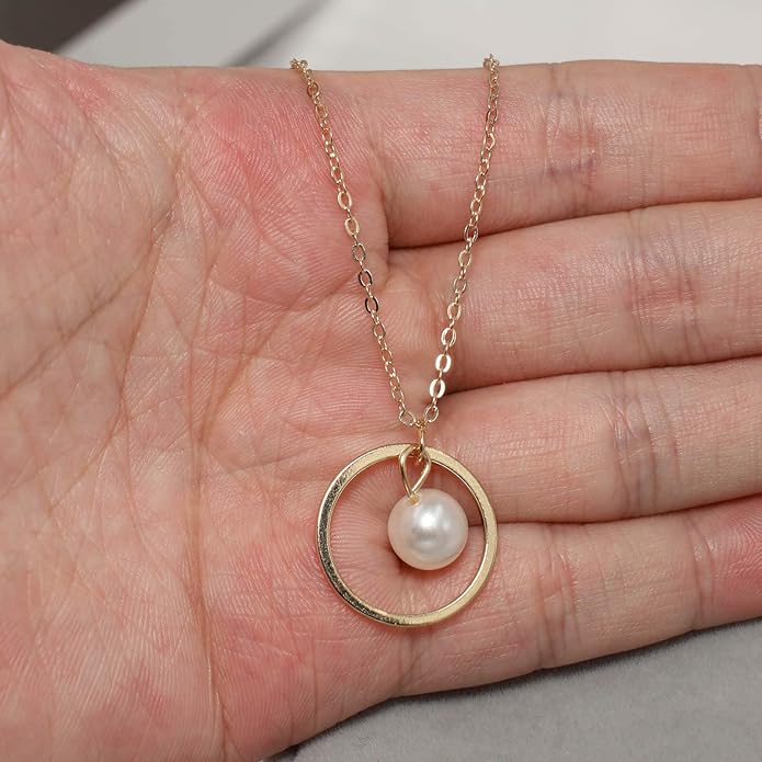 Fashion Pearl Necklace Chain Simple Hollow