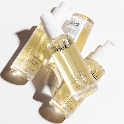 OUAI Hair Oil - Hair Heat Protectant Oil for Frizz Control - Adds Shine and Smooths Split Ends - Color Safe Formula - Paraben, Phthalate and Sulfate Free (1.5 fl oz)