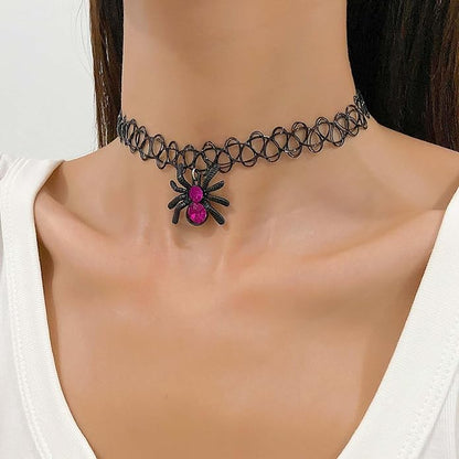 Black Velvet Choker Necklace Goth Balck