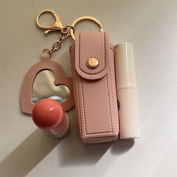 Lipstick Organizer with Mirror Portable Lipstick Holder Lip Organizer