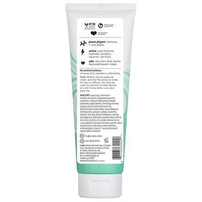 Pacifica Salty Waves Beach Hair Balm, 5-in-1 Styling Balm Designed to Hydrate & Nourish Hair, Vegan & Cruelty-Free, 4 Fl Oz