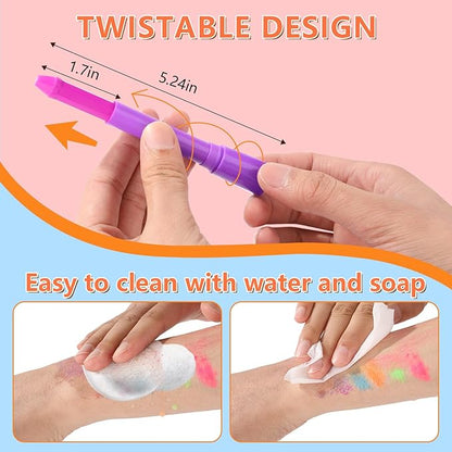 30PCS Glow in the Dark Body & Face Party Supplies