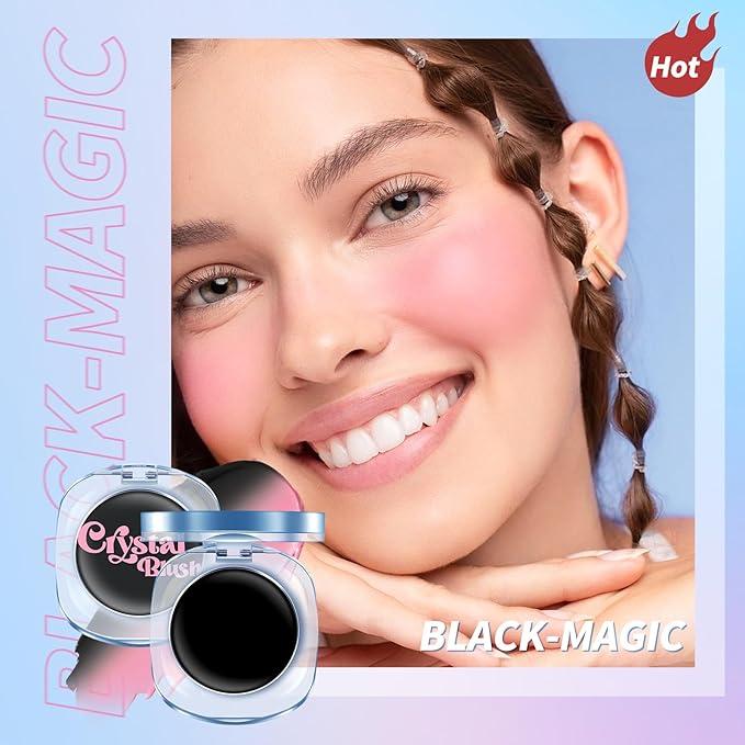 Color Changing Blusher, Black to Pink Blush for