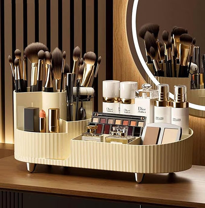 Rotating makeup organizer,large capacity cosmetic
