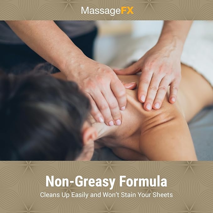 MASSAGE FX Unscented Massage Cream, 1 Gallon - Massage Creams for Massage Therapy - Physical Therapy Massage Cream - Deep Tissue Massage Cream Gallon - Infused with Arnica, Sunflower, & Vitamin E