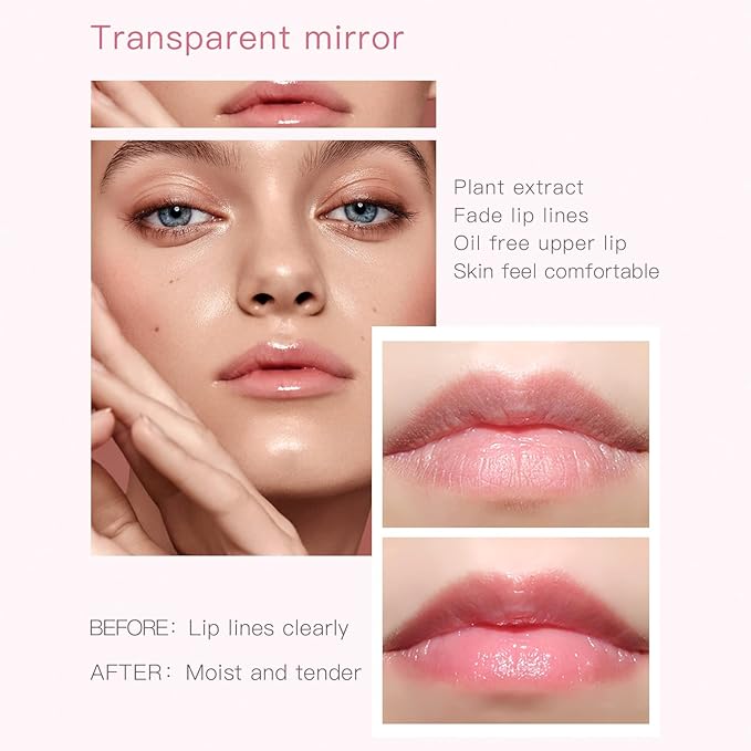 Pudaier Hydrating Lip Oil, Fruit Extract Lip Oil Hydrating