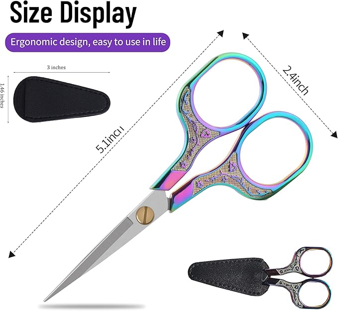 Embroidery precision scissors-Glexal 5 Inch