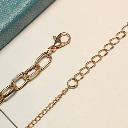 Simple Cross Necklace Asymmetric Chain Cross