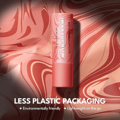 2PCS Marbled Matte Lip Stick Makeup Coverage,