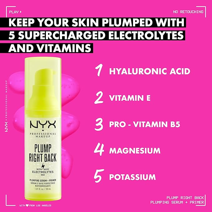 NYX PROFESSIONAL MAKEUP Plump Right Back Plumping Serum Hyaluronic Acid