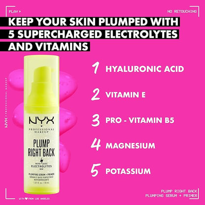 NYX PROFESSIONAL MAKEUP Plump Right Back Plumping Serum Hyaluronic Acid
