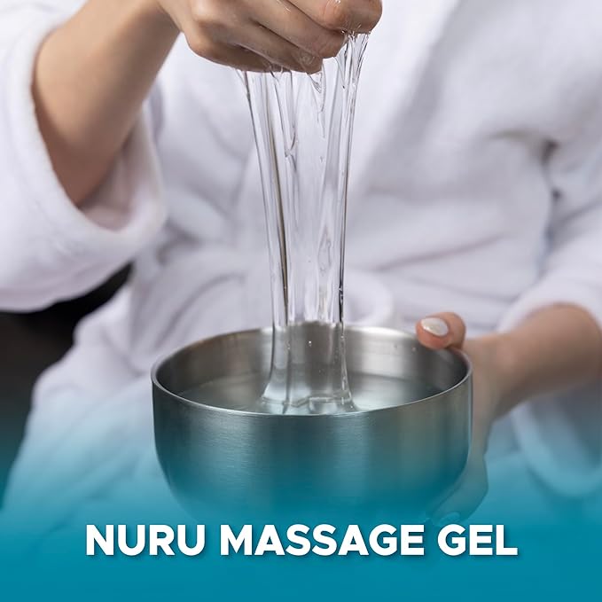 Japanese Nuru Massage Gel Powder 500g | Formulated with Natural Aloe Vera & Seaweed | Made in Japan | Paraben, & Glycerine Free | Fragrance-Free | Makes 13.2 gal/ 50L | Vegan