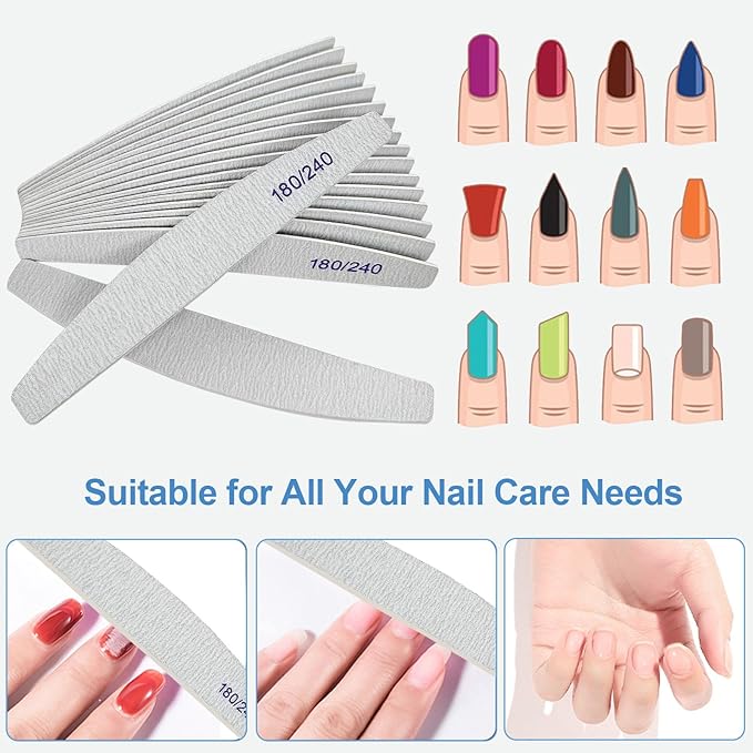 Nail files (12 pack), 180/240