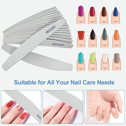 Nail files (12 pack), 180/240
