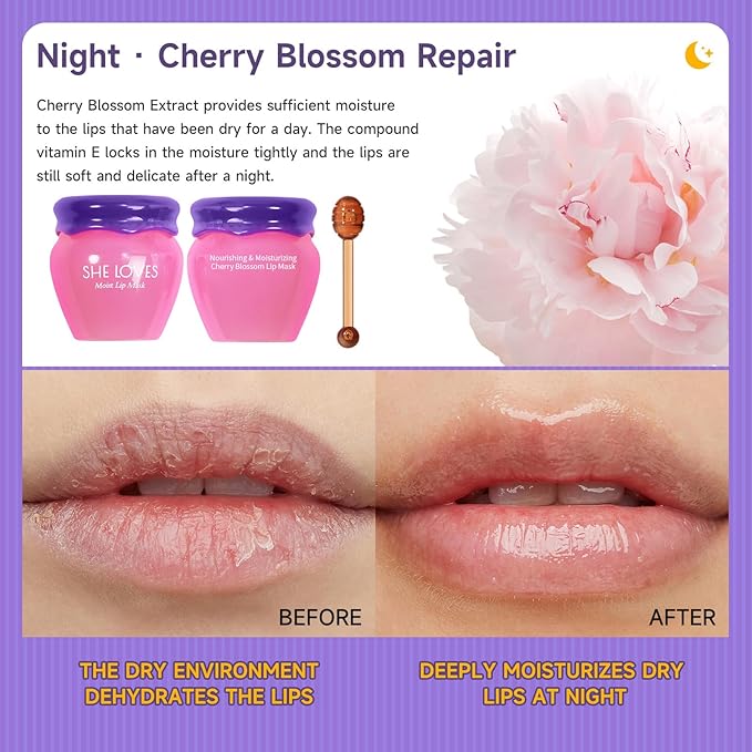 Lip Mask Overnight Lip Sleeping Masks (Night))
