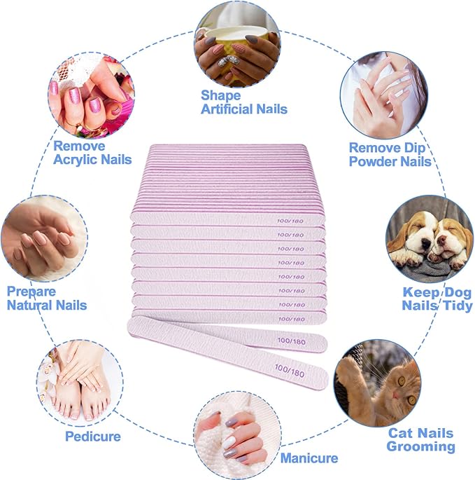 Nail file (200 pcs), bulk