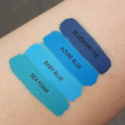 Aromi Sea Foam Matte Liquid Lipstick | Aqua, Aquamarine Lip Color, Blue Green, Smudge and Transfer Proof, Long-Lasting, Vegan, Cruelty-free, Handmade (Sea Foam)