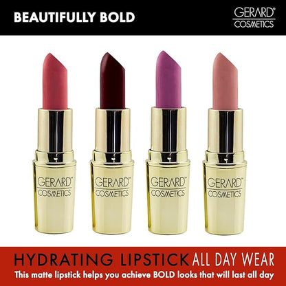 Gerard Cosmetics Lipstick Berry Smoothie | Berry Pink Lipstick with Luxe Cream Finish | Highly Pigmented, Smooth Formula with Hydrating Ingredients | Cruelty Free & Made in USA