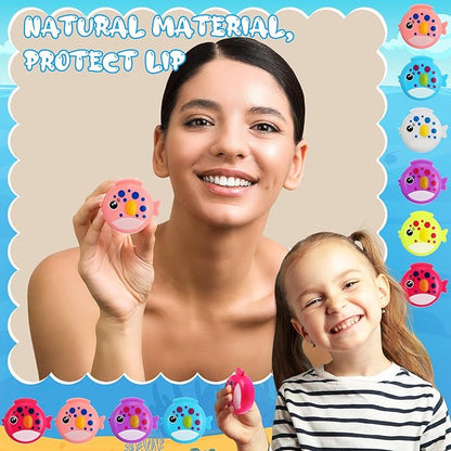 30 Pcs Fish Shape Lip Balm