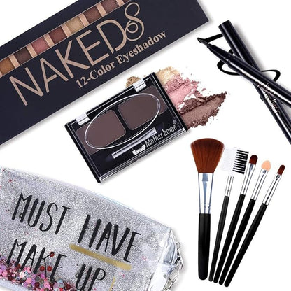 All in One Makeup Kit,12 Colors Nude Shimmer
