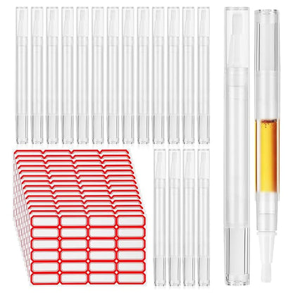 Beaupretty 40pcs 3ml Cuticle Oil Pen with Stickers 3ml