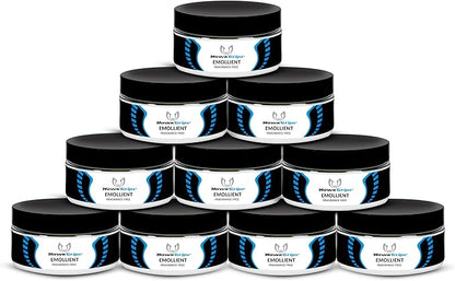 8oz Massage Emollient, Unscented, Emollient for IASTM and Massage, Soft Tissue Mobilization & Lubrication for Massage Therapy, Shea Butter, Oil Based, Vegan, Cream Alternative, Pack of 10