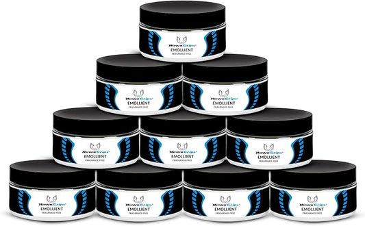 8oz Massage Emollient, Unscented, Emollient for IASTM and Massage, Soft Tissue Mobilization & Lubrication for Massage Therapy, Shea Butter, Oil Based, Vegan, Cream Alternative, Pack of 10