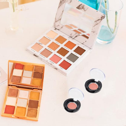 Lurrose Makeup Pallet 8pcs Empty Eyeshadow Trays Round