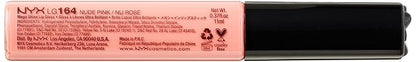 NYX Professional Makeup Mega Shine Lip Gloss, Nude Pink, 0.37 Ounce