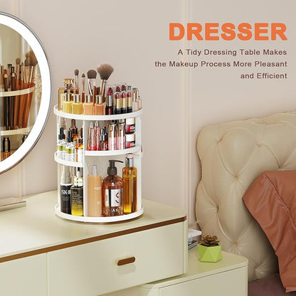 Rotating makeup organizer, 360 spinning