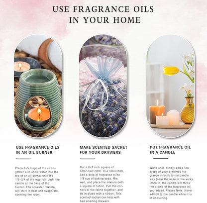 100ML Lemon Fragrance Oils for Aromatherapy, Diffuser Oils for Home, Perfect for Humidifier, Yoga, DIY Candle and Soap Making - 3.38FL.OZ