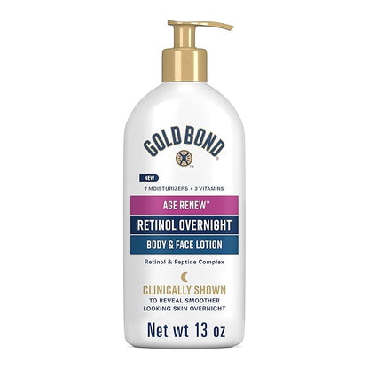 Gold Bond Age Renew Retinol Overnight Body & 13 oz