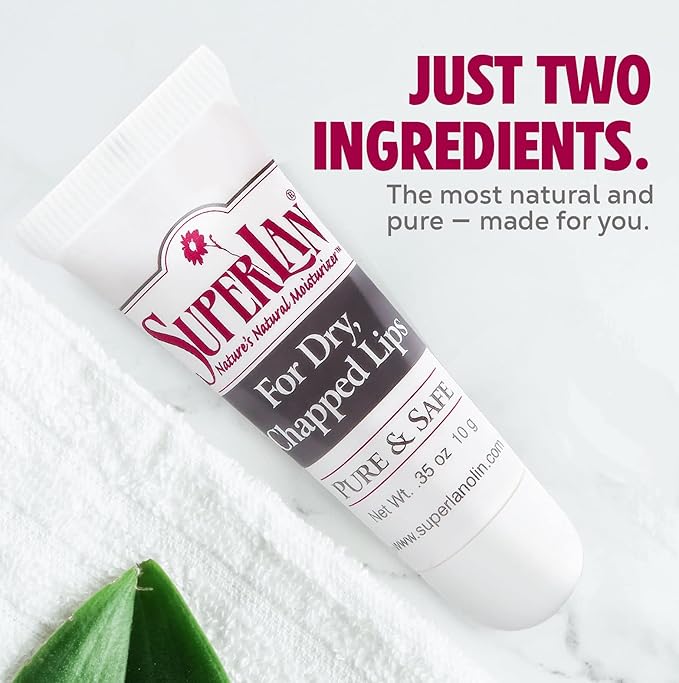 Organic Lanolin Lip Balm For Dry,