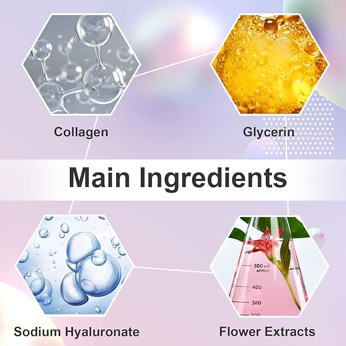 Adofect 30 Pieces Collagen Crystal Lip