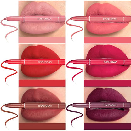 6 Colors Matte Lipstick Lip Liner