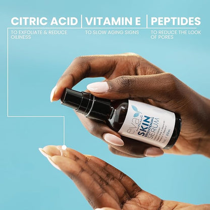 Licorice Extract Skin Brightening Serum by Eva Naturals - Face Serum for an Even Complexion - With Peptides, CoQ10 and Vitamin E