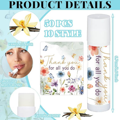 50 Pcs Inspirational Gifts Lip Balms Styles
