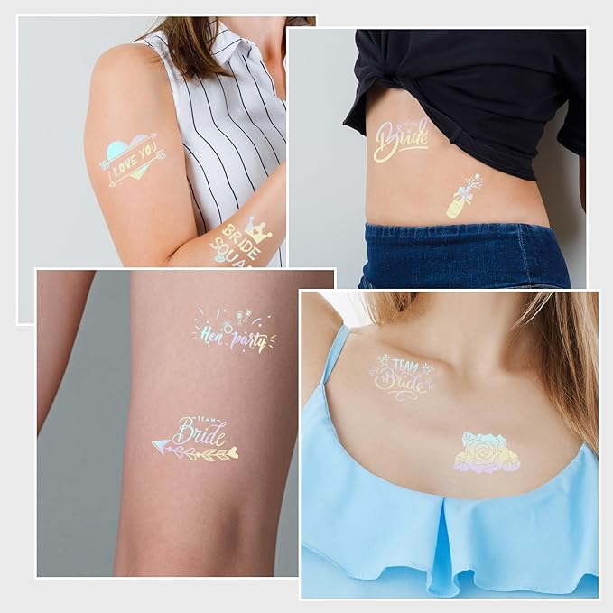60 Styles of bachelorette party Tattoos,waterproof long lasting Party Decoration