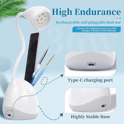 Saviland rechargeable nail led lamp