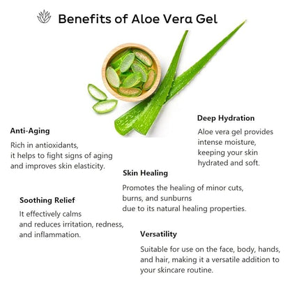 WELCOS Kwailnara California grown Aloe Vera Moisture Soothing Gel, 98% Pure, All-in-One for Face, Body, Hand, Hair, Korean Skin Care (5.07 Fl oz.)