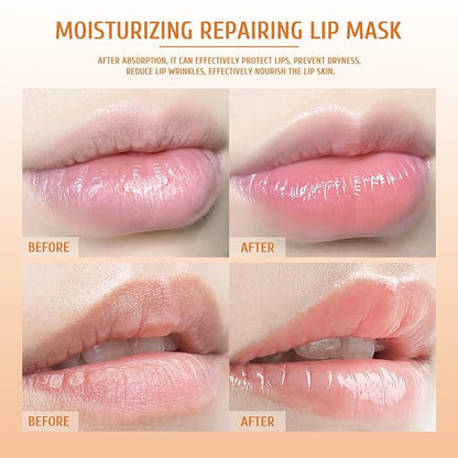 4Pcs Honey Lip Mask Pot, Moisturizing