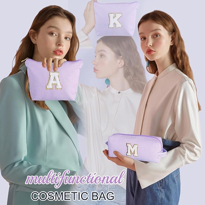Yoolife purple makeup bag for