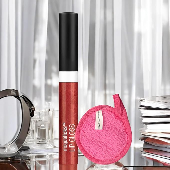 MegaSlicks Lip Gloss Red Sensation, Moisturizing Lip Stain MegaSlicks